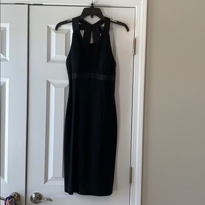 Bow back stretch cocktail dress
